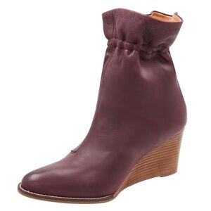 André Assous Burgundy Ankle Boot